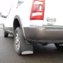 Ram 2500/3500 Rear drill‑less mud flaps, 2016-Current, single rear wheel