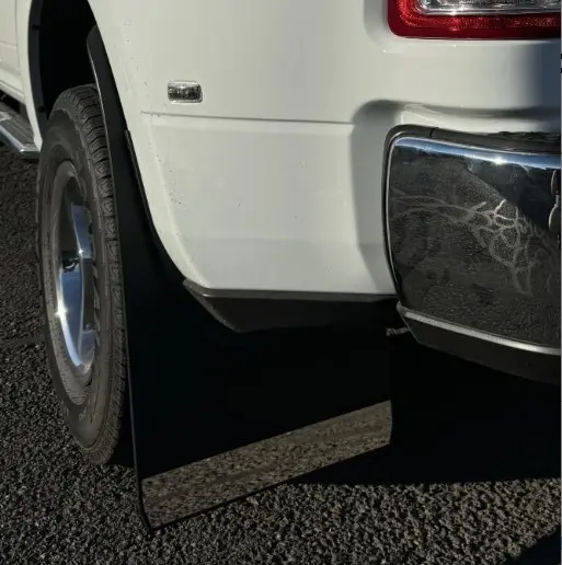 Ram 3500/4500/5500 Rear drill‑less mud flaps,  2010-Current, dually
