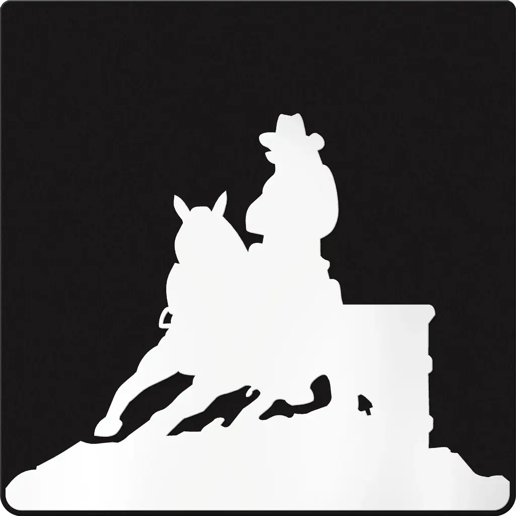 Barrel Racer Silhouette Weight 