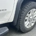 GMC 2500/3500 Front drill‑less mud flaps, 2020 – current