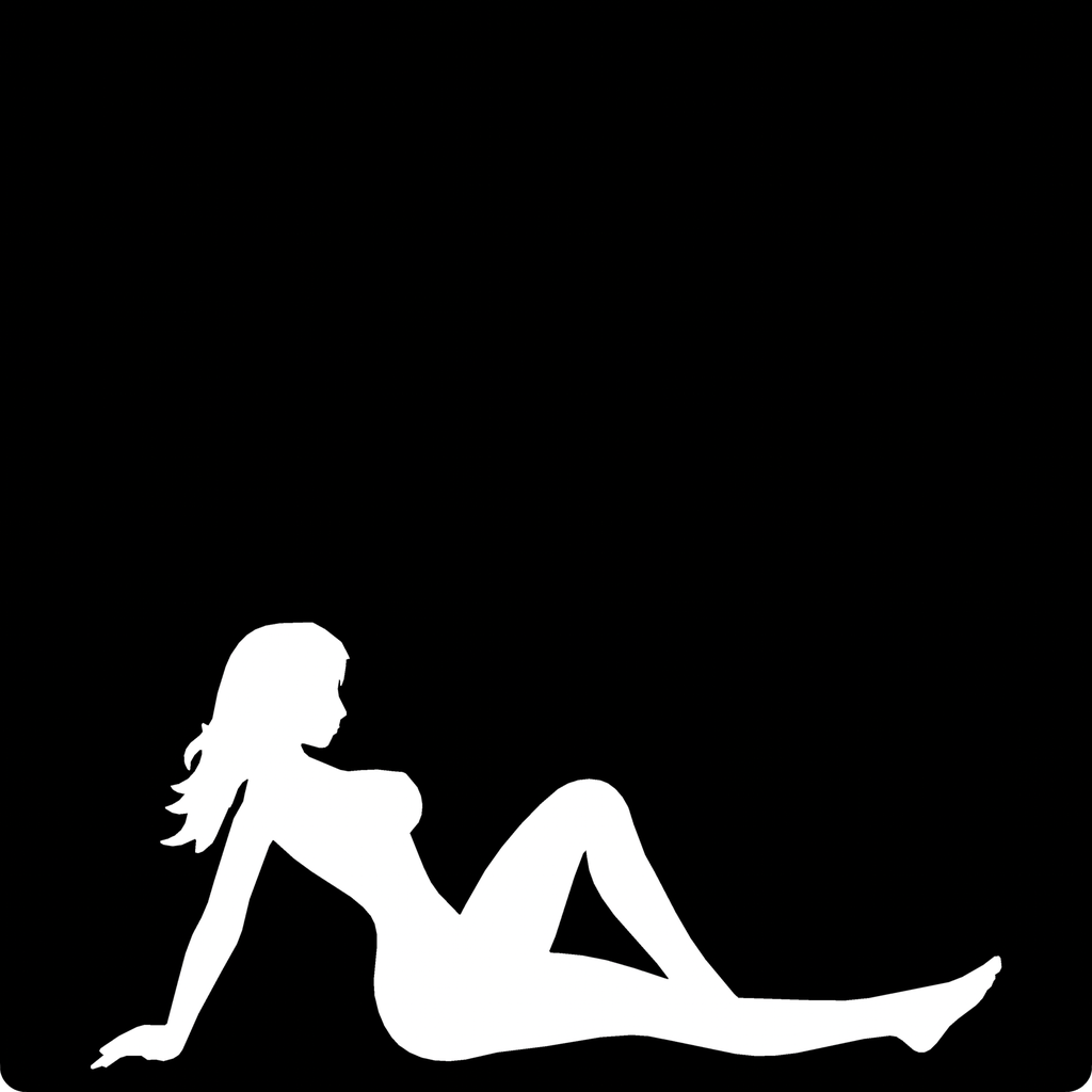 Naked Lady Silhouette Leaning Back Weight