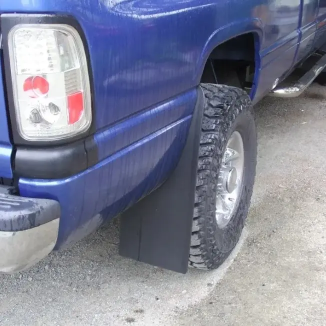 Dodge 1500/2500/3500 Rear drill‑less mud flaps,  1994-2002 single rear wheel