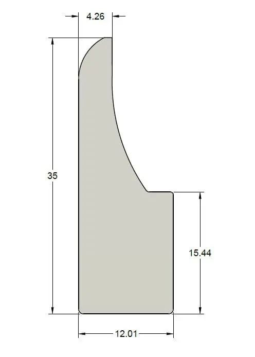 Long John Universal mud flap