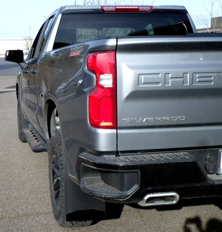 Chevy 1500 Rear drill‑less mud flaps, 2019 – Current 