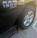 Ram 1500 Front drill‑less mud flaps, 2018-2024 classic model