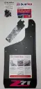 PKG Chevy 2500/3500 Rear Z71 drill‑less mud flaps, 2020 - current, single rear wheel