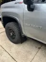 Chevy 2500 ZR2 and ZR2 Bison Front drill‑less mud flaps, 2024 – Current