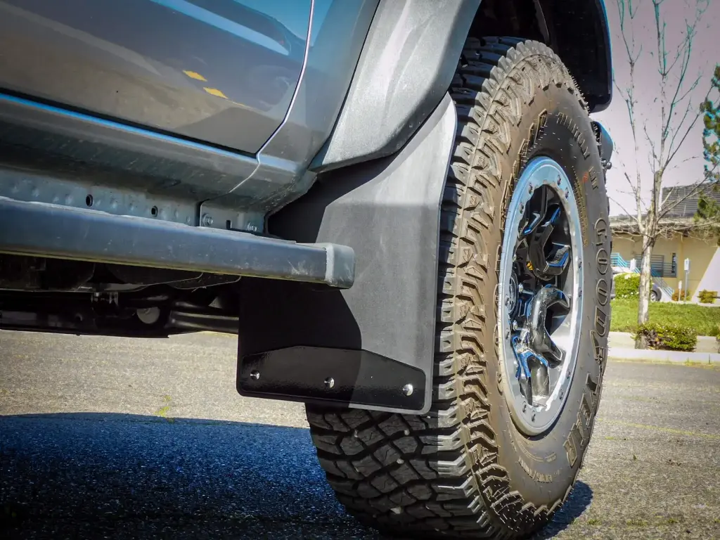 Ford Bronco Front drill‑less mud flaps, 2021 - current