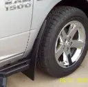 Ram 1500 Front drill‑less mud flaps, 2014-2018 