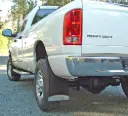 Dodge 1500 Rear drill‑less mud flaps, 2003-2008