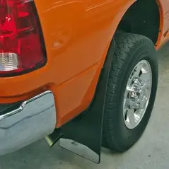 Ram 2500/3500 Rear drill‑less mud flaps, 2010–2015 single rear wheel