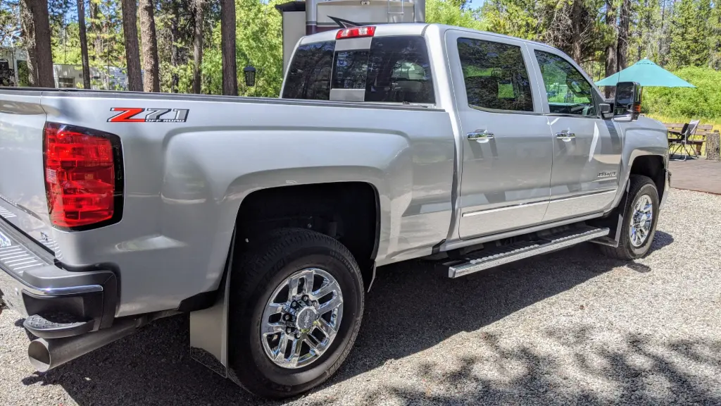 Chevy 2500/3500 Rear drill‑less mud flaps, 2015 – 2019, single rear wheel