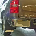 Chevy 1500 Rear drill‑less mud flaps, 2007.5 - 2013 