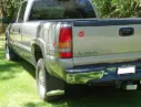 Chevy/GMC 2500/3500 Rear drill‑less mud flaps, 2001 – 2007, single rear wheel
