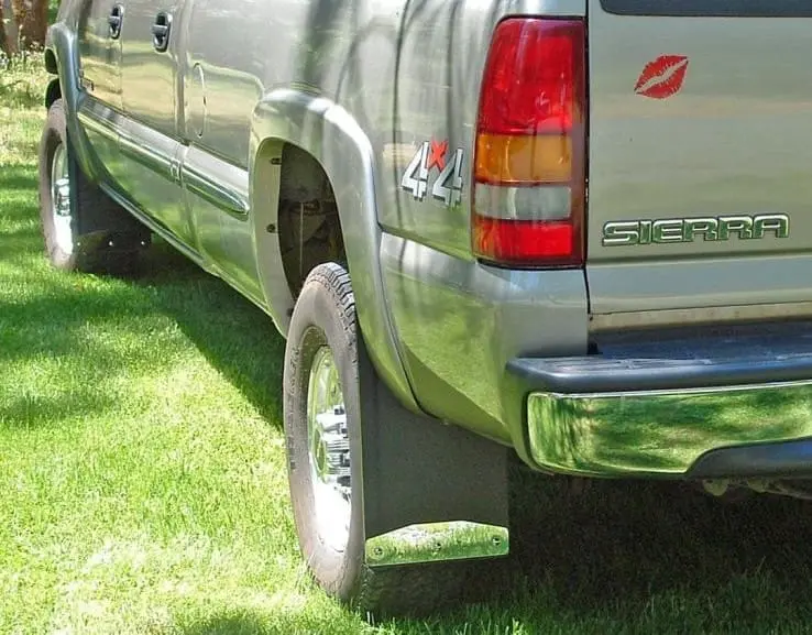 Chevy/GMC 1500 Rear drill‑less mud flaps, 2001 - 2007  