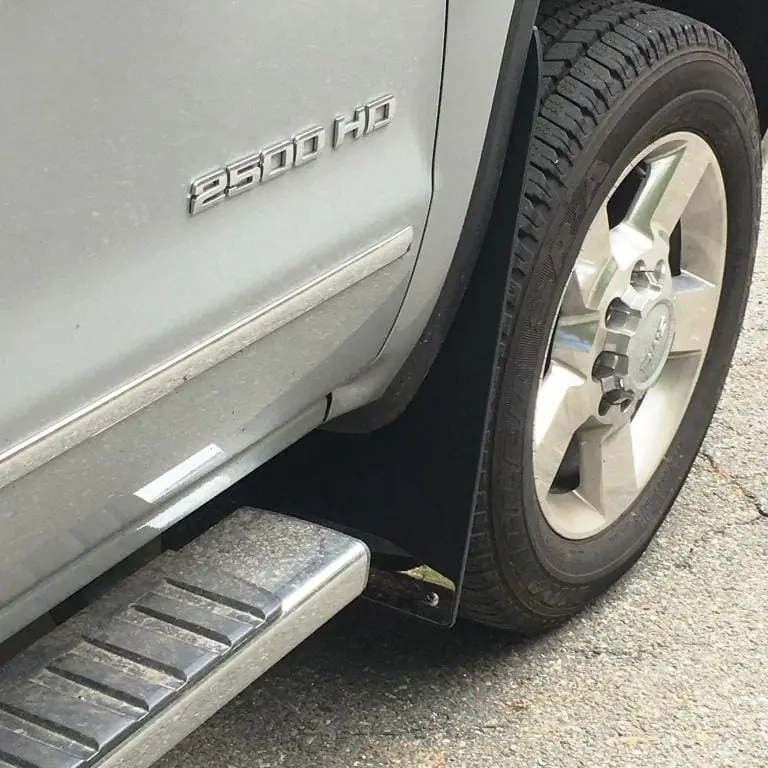 GMC 2500/3500 Front drill‑less mud flaps, 2015 - 2019