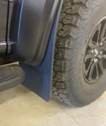 [009332] Ford F150 Raptor drill‑less Front mud flaps, 2021 – Current