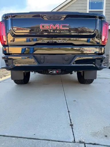 [009346] GMC 1500 AT4X Rear drill‑less mud flaps, 2023 – Current 