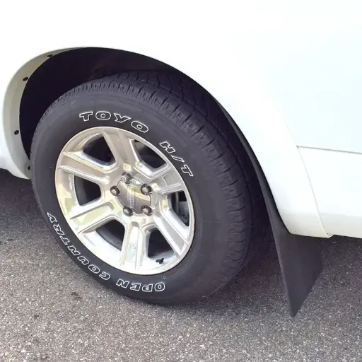 [009352] Ram 1500 Rear drill‑less mud flaps, 2015-2018 and 2019-2024 classic models