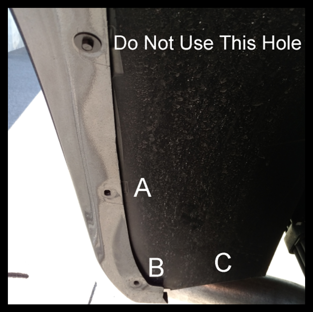 Which hole are you measuring from?