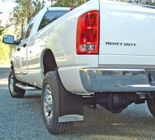 [009360] Dodge 1500 Rear drill‑less mud flaps, 2003-2008