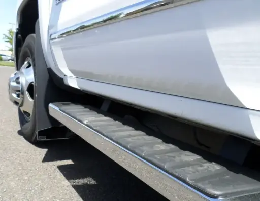 [009366] Chevy 2500/3500 Front drill‑less mud flaps, 2015 – 2019