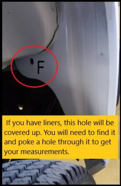 Which hole are you measuring from?