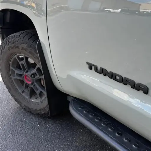 [008971] Toyota Tundra Front drill‑less mud flaps, 2008 - 2021