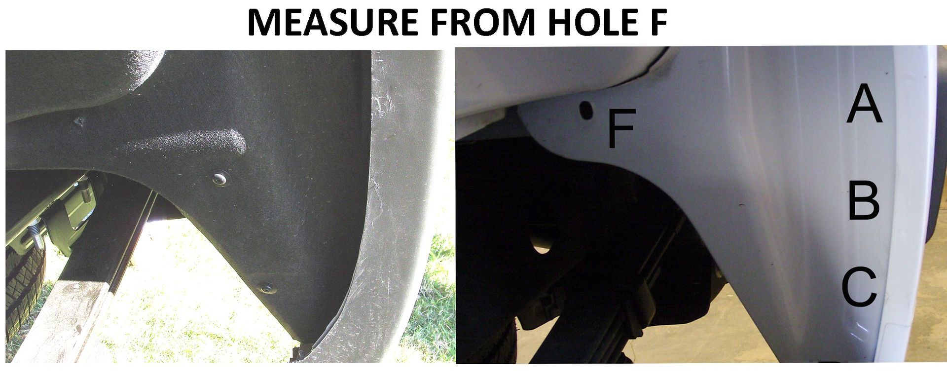 Which hole are you measuring from?