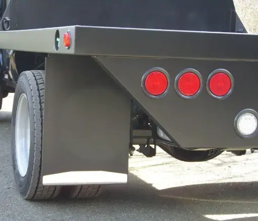 [009284] Flat Bed / Service Bed rear mud flaps