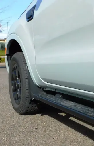 [009393] Ford Ranger Front drill‑less mud flaps, 2019 - 2023