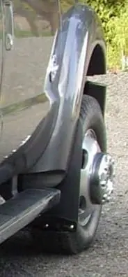 [008933] Ford F450/F550 Front drill‑less mud flaps, 2011-2016 