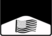 [009033] American Flag Weight