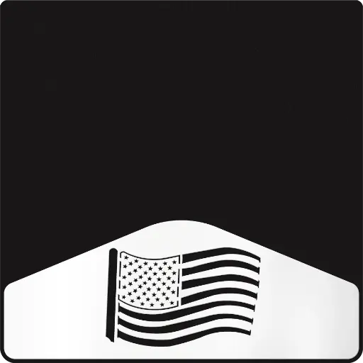 [009973] American Flag Weight - custom A shape