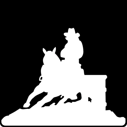 [008191] Barrel Racer Silhouette Weight 