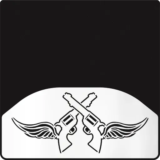 [009726] Crossed Guns / Wings Weight 