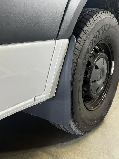 [009665] Mercedes Sprinter Front drill‑less mud flaps, 2019 – Current