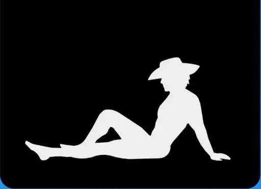 [009049] Naked Cowboy Silhouette Weight
