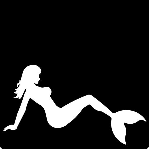 [008573] Naked Mermaid Silhouette Weight